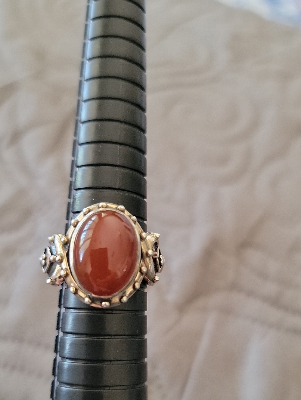 Sterling Silver Red Carnelian Ring